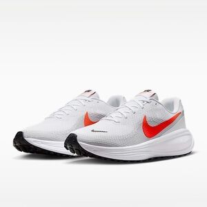 Nike men’s revolution 8 White and Red Running Shoes